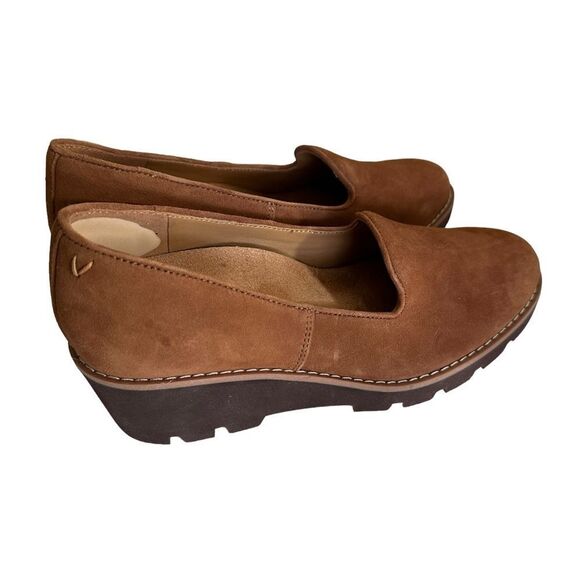 Vionic Willa Wedge Brown Suede Shoes Size 6 - Picture 4 of 13